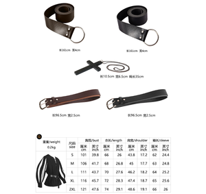 Chemise de costume Renaissance pour homme, style médiéval, assortiment de couleurs, hauts steampunk <span class=keywords><strong>pirate</strong></span>, manches et col à volants, <span class=keywords><strong>chemisier</strong></span> victorien - Product Image 6
