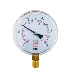 Beco 50psi bottom connection general pressure gauge air pressure gauge