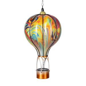Linterna <span class=keywords><strong>Solar</strong></span> con Llama Parpadeante, Luces Solares Colgantes para Exteriores Hechas de Vidrio, Globo Aerostático <span class=keywords><strong>Solar</strong></span> en Venta - Product Image 3