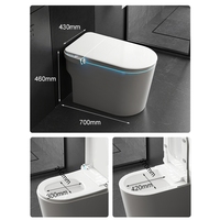 WC intelligent en céramique Health Life avec télécommande, siège chauffant, design luxueux - Nettoyage automatique pour salle de bain