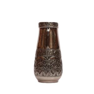 Handcrafted Antique Silver Plated Copper <b>Water</b> Pot Traditional Mughal Nakshi Engraved Bedside <b>Jar</b> for Luxury Home & Hotel Decor - Product Image 4