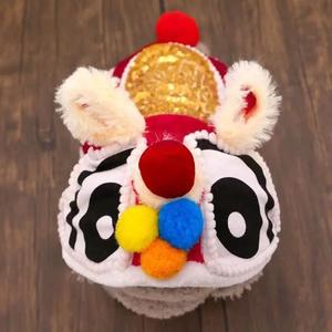 אריה ריקוד חיית מחמד תלבושת תחפושת מצחיקה השנה הסינית החדשה תחפושת חגיגית לכלבים וחתולים - Product Image 2