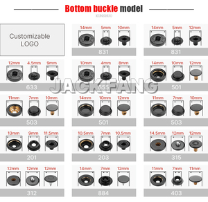 Nhà Máy Bán Buôn Hat Túi Cap Kim Loại Khắc Biểu Tượng Tùy Chỉnh Báo Chí Stud Quần Áo Rose Gold Snap Nút Với Logo - Product Image 3