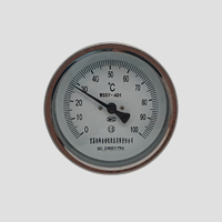 100mm Industrial Bimetal Type Every Angle Bimetal Thermometer Stainless Steel