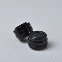 Pieds en aluminium CNC noir 33x22mm pour amplificateur à tubes audio