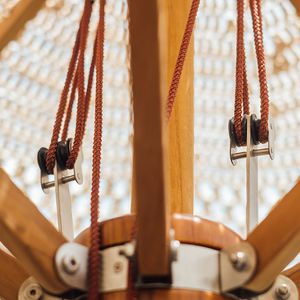 Sombrilla de Playa de Madera con Flecos de Algodón Macramé Estilo Boho, Sombrilla de <span class=keywords><strong>Patio</strong></span> Premium con Techo Tejido y Borlas - Product Image 2