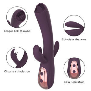 Nouvelle liste 3 en 1 fort tremblement de terre masseur étanche vibrateur pour stimuler le clitoris féminin jouet sexuel en silicone pour tout le corps - Product Image 3