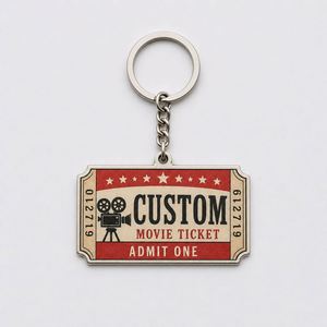 Llavero Vintage Personalizado de Alta Calidad al por Mayor, Llavero Retro con Forma de Boleto de Tren, Recuerdo de Viaje - Product Image 2