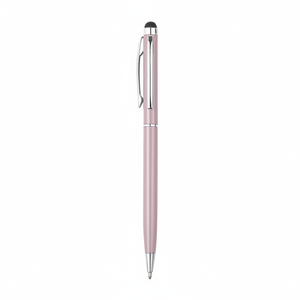 Penna Touch in Alluminio 2-in-1, Stilo Capacitivo con Funzione Magnetica e Rifiuto del Palmo, Logo Personalizzabile, Materiale Plastico, Rosa, per Dispositivi Mobili - Product Image 2