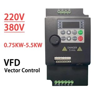 อินเวอร์เตอร์ปรับความถี่ได้ 0.75KW ระบบควบคุมเวกเตอร์สามเฟส ตัวควบคุมความเร็วมอเตอร์ 220V - Product Image 3