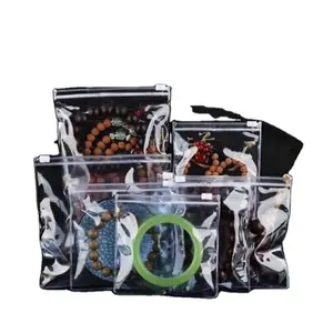 Transparent Clear Self Seal PVC Pack Zipper Lock Bags Resealable packaging or Storage of Jewelry, Earrings and Rings