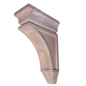 2023 יד CarveAntique מוצק עץ Corbel סוגר דקורטיבי עץ גילוף מדפים/פלטה/גמלון סוגריים/Outlookers/Raftertails