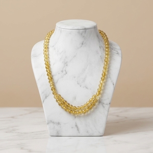 Natural <strong>Clear</strong> <strong>Quartz</strong> Crystal Beaded <strong>Necklace</strong> Healing Stone Round Bead <strong>Necklaces</strong> for Women Fashion Jewelry Gift - Product Image 2
