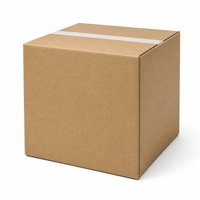 Boîtes d'expédition carrées en carton ondulé 3 plis robustes en gros, en stock, boîtes de déménagement plates personnalisées pour l'emballage e-commerce