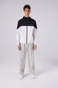 Minimalist Domain-Veste à capuche rayée noire et blanche - Product Image 2