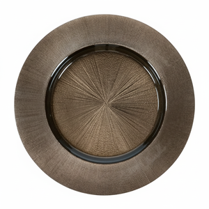 Assiette de présentation arrondie en acier inoxydable faite à la main décorative durable personnalisée vaisselle pour restaurant et hôtel - Product Image 1