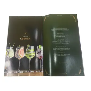 Customized Food Menu Cooking Instruction Service Paper Brochure Pamphlet Printing For Cook