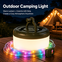 Lampe de camping LED HT-300 IP44 avec crochet de suspension extérieur, Type-C 1800mAh pour atelier de réparation automobile
