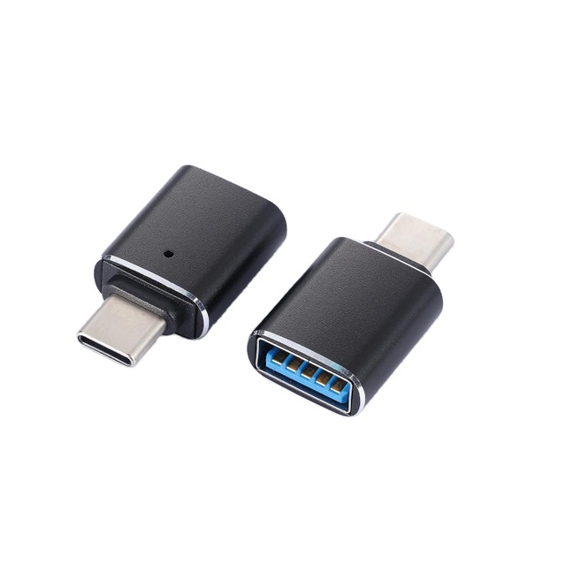 JILIAN ALL Function USB-C Male to USB 3.0 Female Adapter Aluminum Alloy Data Transfer OTG for Laptop & Mobile Phone