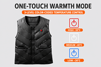 Gilet chauffant unisexe résistant à l'eau pour le camping en plein air, 5 zones de chauffage électriques, veste chauffante à recharge USB, hiver