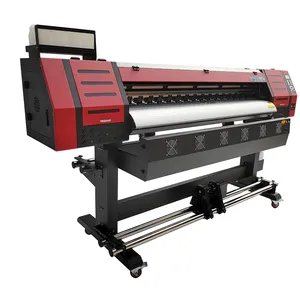 Gloednieuwe Inkjetprinter 1.8M Grootte 1800Mm Details Upgrade Met Xp600 Head Vier Color Cmyk