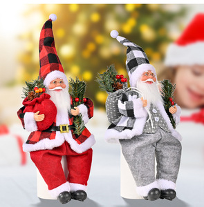 Christmas Decorations Santa Claus Ornaments Standing Posture Christmas Gift Backpack Old Man Home Table Decoration - Product Image 3