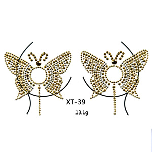 Tatouage de bijoux de poitrine qui brille dans le noir, <span class=keywords><strong>strass</strong></span>, autocollant de poitrine, tatouage temporaire, pierres précieuses pour le corps, pâte pour le <span class=keywords><strong>maquillage</strong></span> de <span class=keywords><strong>festival</strong></span> rave - Product Image 5