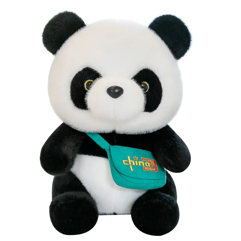 Custom New Chinese panda doll plush toy backpack red panda doll children's gift travel souvenirs