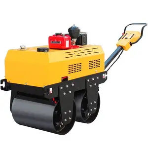0.5 Ton Walk Behind Double Drum Road Roller Construction Vibratory Roller