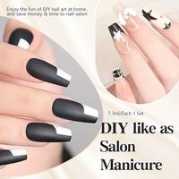 Vernis à ongles gel noir et blanc, collection de gels de très bonne qualité pour nail art, produits pour ongles de salon, gel UV de haute qualité, fabrication en usine.