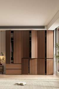 Armario de Almacenamiento Modular con Puertas de Espejo e Iluminación LED para Espacios Residenciales y Comerciales - Product Image 4