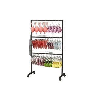 Centro commerciale negozio al dettaglio abbigliamento calzino regolabile costume da bagno Display costumi da bagno Lingerie reggiseno intimo espositori in filo metallico - Product Image 1