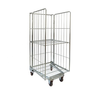 Aangepaste 500Kg Capaciteit Opslag Logistieke Metalen Draad Gevouwen Stalen Roll Container - Product Image 2