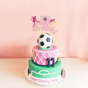 1 Pieza Decoración <span class=keywords><strong>para</strong></span> Pastel de Cumpleaños de Fútbol, Adorno Brillante de Jugador de Fútbol <span class=keywords><strong>para</strong></span> Pastel, Decoraciones <span class=keywords><strong>para</strong></span> Fiestas Deportivas de <span class=keywords><strong>Hombres</strong></span>, Mujeres, Niños y Niñas - Product Image 4
