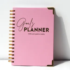 FSC benutzer definierte Logo Inter Seiten Selbst pflege Journal Budget Planer Notizbuch DIY Notizbuch Wire-O-Binder s Planer Notizbuch