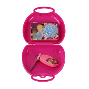 Girls Portable Plastic Toy Handbag with Handle Pretend Play Set Role Play Accessory for Children Home Play Promotional Toys Kids