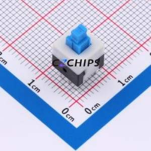 KFC8080-W Push Button Switch DIP-6P,8x8mm Switch Double Pole Double Throw No Lock Square Plunger Through Hole - Product Image 1