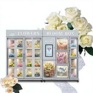 Máquina Expendedora de Flores Automática de Doble Capa de Vidrio Antivaho con Acero Inoxidable y Sistema de Pago con Monedas - Product Image 2