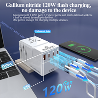 Foxcan tout-en-un USB type-c chargeur adaptateur secteur de voyage prise internationale universelle utilisation mondiale pour la charge d'ordinateur portable PD QC