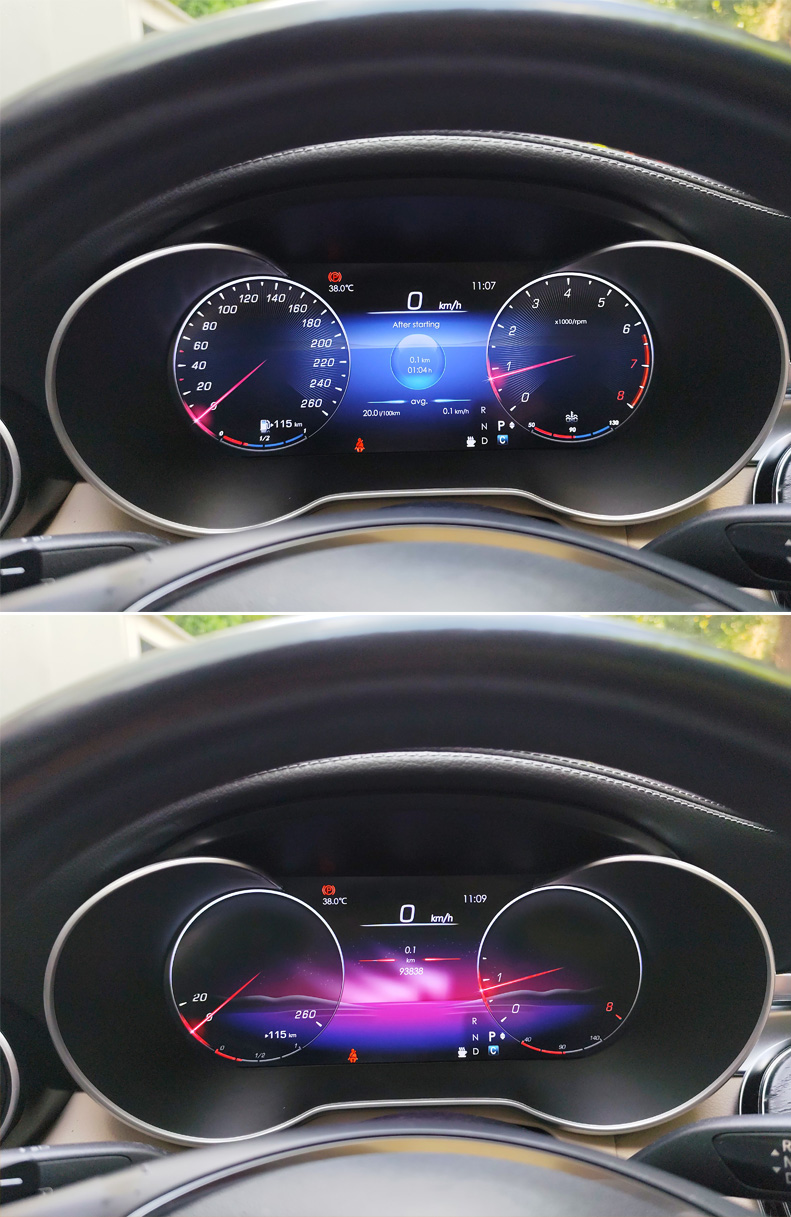 KANOR 12.3" Car Upgrade Digital Cluster Instrument for Mercedes-Benz W205 GLC X253 - Linux Syst