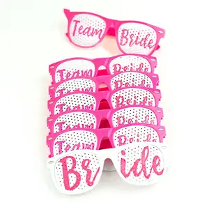 Hot Bachelor Party Bride to be Glasses Pink and White Matching