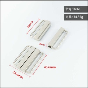 หัวเข็มขัดแบบปลดเร็ว โลหะผสมสังกะสี เส้นผ่านศูนย์กลางภายใน 40 มม. สีเงิน สำหรับกระเป๋า อุปกรณ์ฮาร์ดแวร์ทนทานต่อการสึกหรอ - Product Image 5