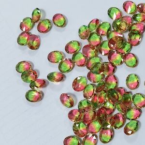 合成 ウォーターメロン トルマリン エメラルドカット ガラスストーン バイカラー ウォーターメロン トルマリン - Product Image 6