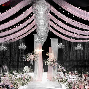 Decoración de Techo con Cortinas, Impresionante Decoración de Techo para Bodas, Decoración Colgante, Tela Sedosa, Decoración de Techo para Bodas - Product Image 2