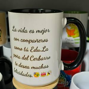 Custom Printed Ceramic <b>Mug</b> 15oz Minimalist White With Handle For Giveaways Solid Color Sublimation Coated - Product Image 4