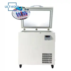 Congelador de grau médico 120L -45 graus com porta aberta superior