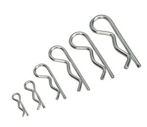 Heavy-Duty Stainless Steel R-Shaped Split <strong>Pins</strong> <strong>Cotter</strong> Clips DIN 11024 <strong>Spring</strong> R-<strong>Locking</strong> <strong>Pins</strong> - Product Image 1