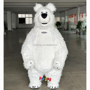 Disfraz de Mascota de Animal Personalizable Oso Blanco Inflable de Personaje de Película para Navidad para Adultos - Product Image 3