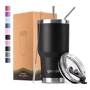 Vaso Térmico de Acero Inoxidable de 40 oz, Nuevo Diseño, a la Moda, Hermético, con Asa y Tapa, Libre de BPA - Product Image 1