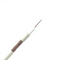 Câble LAN industriel extérieur coaxial RG59 de haute qualité, ignifuge, homologué CMR, 250 MHz, 305 m, conducteur solide en matériau OFC